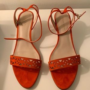 Pelle Moda orange low heel 8.5